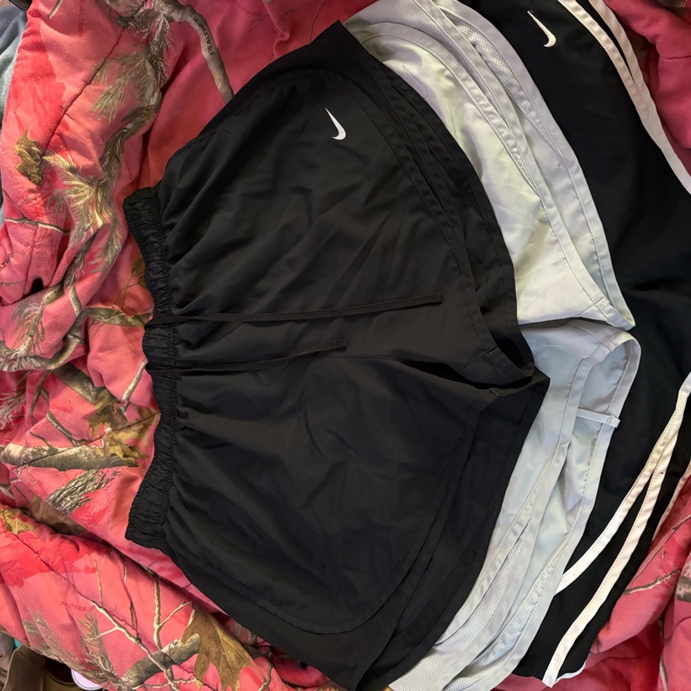 Nike Black and Gray Running Shorts